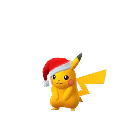 Santa Pikachu shiny