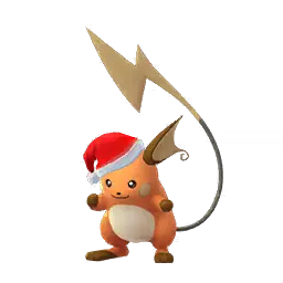Santa Raichu shiny
